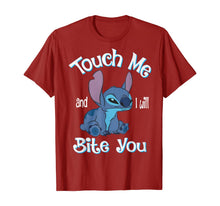 Load image into Gallery viewer, Stitch Touch Me And I Will Bite You Shirt For Fans
