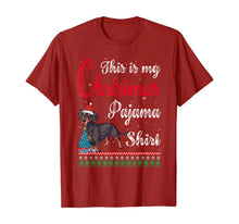 Load image into Gallery viewer, This Is My Christmas Pajama Shirt - Miniature Dachsund Santa T-Shirt
