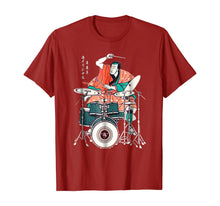 Load image into Gallery viewer, DRUMMER-SAMURAI T-Shirt GIFT Japanese Vintages T-Shirt
