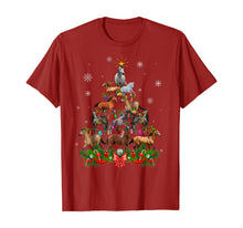 Load image into Gallery viewer, Horse Christmas Tree Lights Funny Horse Xmas Gift T-Shirt
