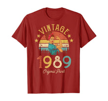 Load image into Gallery viewer, Vintage 1989 Made in 1989 30th birthday 30 years old Gift T-Shirt
