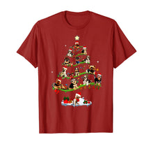 Load image into Gallery viewer, Morkie Tree Christmas Candy Cane Gift Ornament T-Shirt
