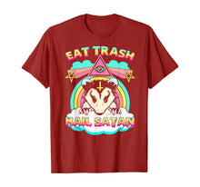 Load image into Gallery viewer, Eat Trash Hail Satan Raccoon Pentagram Satanic Garbage Gang T-Shirt-68791
