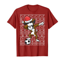 Load image into Gallery viewer, Soccer Ugly Christmas Dabbing Boxer Dog Santa Dab Gift T-Shirt
