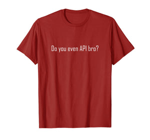 Do You Even API Bro? T Shirt - Funny Computer Programmer Tee