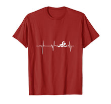Load image into Gallery viewer, Heartbeat Swimming T-Shirt Funny swimming shirt
