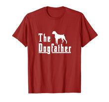 Load image into Gallery viewer, Mens the dogfather - boxer dog t shirt christmas gift
