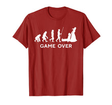 Load image into Gallery viewer, Game Over Wedding Groom Bachelor T-Shirt Funny Evolution

