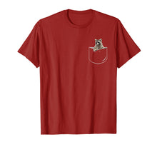 Load image into Gallery viewer, Pocket Raccoon Shirt, Funny Raccoon In Pocket Gift Tshirt
