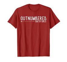 Load image into Gallery viewer, Outnumbered Dad of Girls Shirt for Dads with Girls
