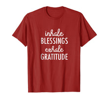 Load image into Gallery viewer, Inhale Blessings Exhale Gratitude: Mindfulness T-shirt
