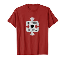 Load image into Gallery viewer, Different Not Less Autism Awareness Special Needs T-shirt
