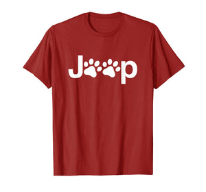 Funny Jeep Paw Prints Dogs & Jeeps Owner Men Women Gift T-Shirt