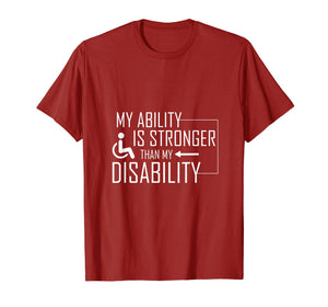 Funny Wheelchair Shirt Awesome Disability Tshirt Amputee Tee