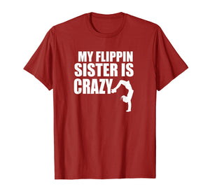Brother Sister Gymnastics Tumbling Cute Gymnast Flip T-Shirt