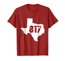 Load image into Gallery viewer, Fort Worth, Texas State 817 Area Code T-Shirt
