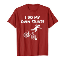 Load image into Gallery viewer, Bicycle Shirts I Do My Own Stunts BMX Biker Holiday Gifts
