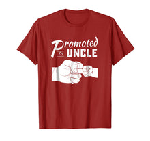 Load image into Gallery viewer, Mens Promoted to Uncle tshirt baby announcement 2018
