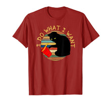 Load image into Gallery viewer, Cat I Do What I Want Retro Vintage Sunset Tshirt

