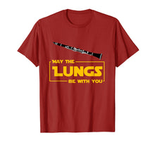 Load image into Gallery viewer, May The Lungs Be With You Funny Clarinet Player Gift Shirt
