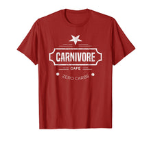 Load image into Gallery viewer, Carnivore Cafe Zero Carbs Workout TShirt Novelty Gift
