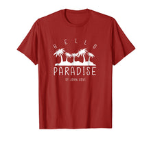 Load image into Gallery viewer, Hello Paradise Palm Tree St. John USVI Souvenir T-shirt
