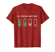 Load image into Gallery viewer, My Social Battery Is Dying For This Introvert People T-Shirt
