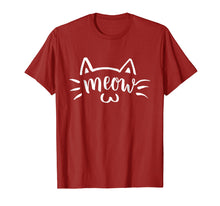 Load image into Gallery viewer, Kawaii Kitty Cat Meow Face Brush Letter Tshirt
