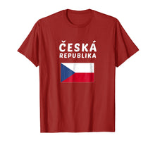 Load image into Gallery viewer, Czech Republic T-shirt Czech Tee Flag souvenir Gift
