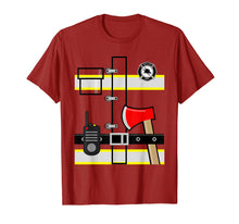 Load image into Gallery viewer, Firefighter Fireman Uniform Men Women Kids Dress up TShirt
