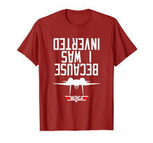 Load image into Gallery viewer, Because I Was Inverted T-shirt Navy F-14 Tee
