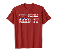 Load image into Gallery viewer, Just Gonna Send It T Shirt 4th of July American Flag Gift
