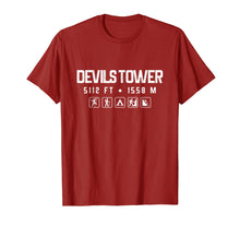 Load image into Gallery viewer, Devils Tower, Wyoming Mountain Shirt
