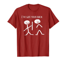 Load image into Gallery viewer, I Got Your Back Stick Figure Grafic Friendship TShirt
