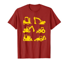 Load image into Gallery viewer, Construction Diggers Trucks T-Shirt Toddlers Boys Men
