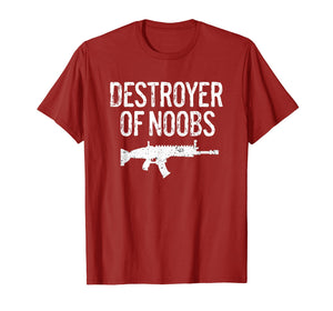 Gamer Shirt Destroyer of Noobs Gaming Shirt