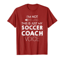 Load image into Gallery viewer, This Is Just My Soccer Coach Voice Shirts Soccer Coach Gifts
