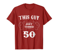 Load image into Gallery viewer, Mens This Guy Just Turned 50 Funny 50 Year Old Birthday T-shirt
