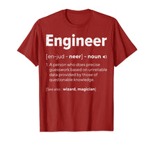 Load image into Gallery viewer, Engineer Definition Funny Engineering T-shirt Gifts
