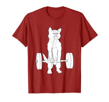 Load image into Gallery viewer, Cat Deadlift Powerlifting T-Shirt

