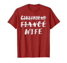 Load image into Gallery viewer, Girlfriend Fiance Wife Shirt Funny Promoted To Wife Tee
