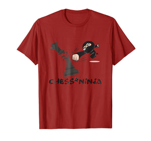 Funny ninja chess t-shirt great gift for kids and chess play