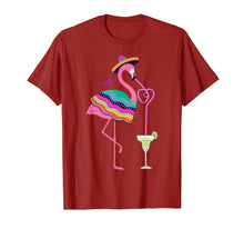 Load image into Gallery viewer, Funny Cinco De Mayo Margarita Flamingo Drinking Tshirt Gift
