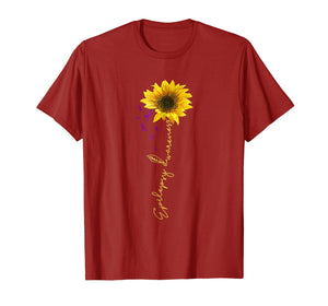 epilepsy awareness t shirt with sunflower gift men women kid