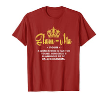 Load image into Gallery viewer, Glamma Called Grandma Funny Grandmother Definition T-shirt

