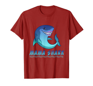 Mothers Day Shirts for Mom Mama Shark Cute Tee Shirt