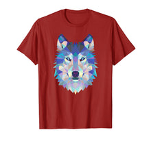 Load image into Gallery viewer, Wolf Geometric Art Howling Moon Animal Graphic T-Shirt
