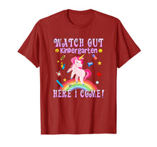 Load image into Gallery viewer, Kindergarten Shirt Watch Out Kindergarten Grade Here I Come
