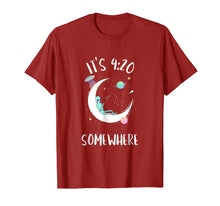Load image into Gallery viewer, Funny 4:20 Smoking Moon Alien Shirt
