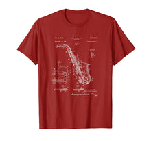 Load image into Gallery viewer, Saxophone Patent Graphic T-Shirt
